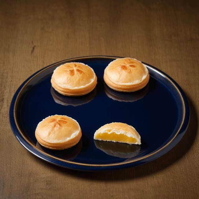Bakpia kacang hijau, dibelah