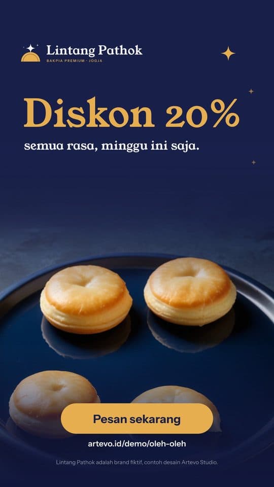 Template story: promo diskon 20%