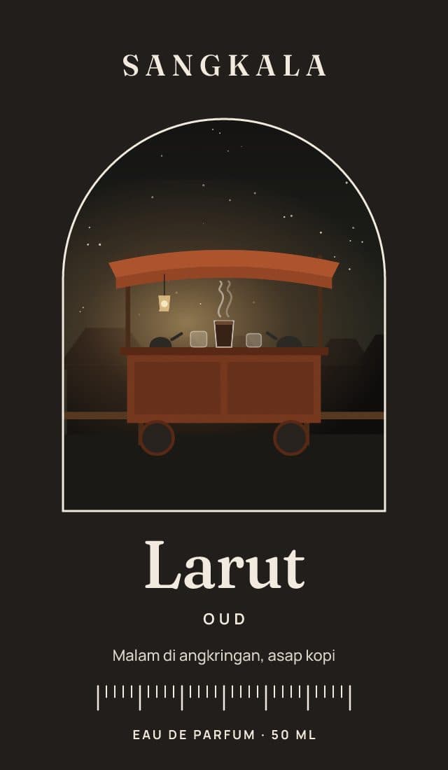 Depan box Larut, datar