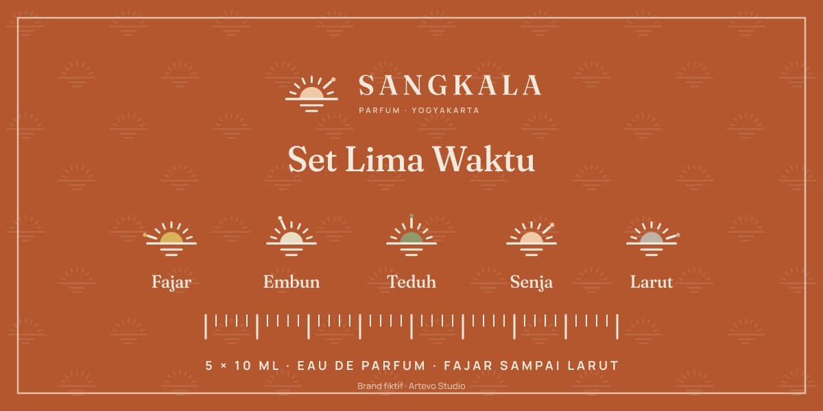 Depan boxset Set Lima Waktu, datar