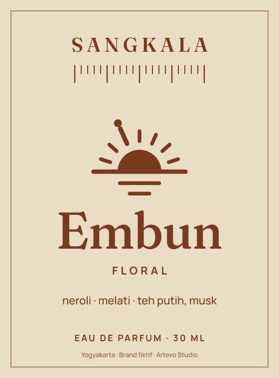 Label Embun, datar