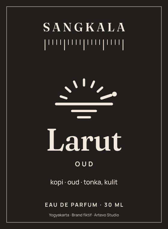 Label Larut, datar