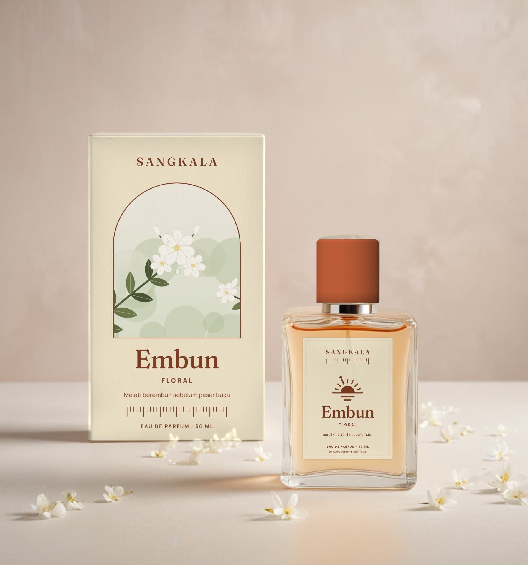 Botol Embun di depan box-nya