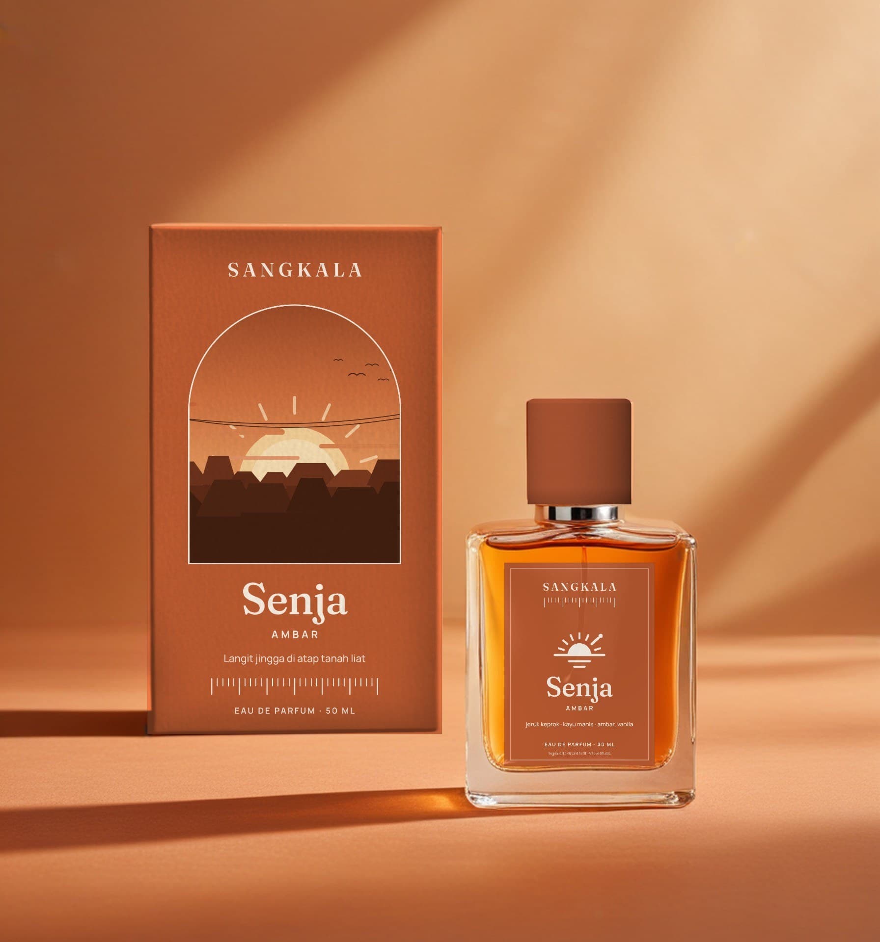 Botol Senja di depan box-nya