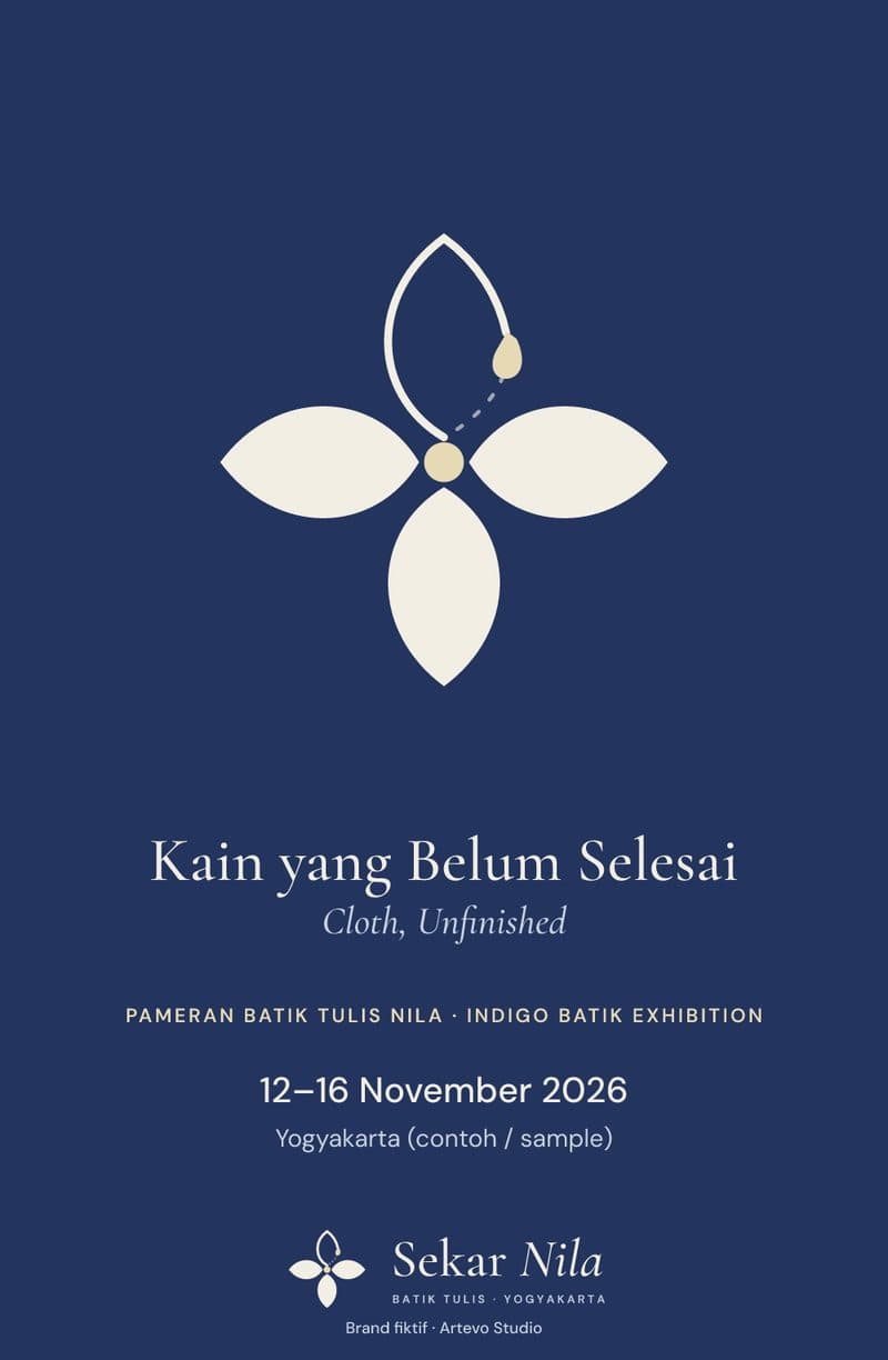 Exhibition poster: Cloth, Unfinished