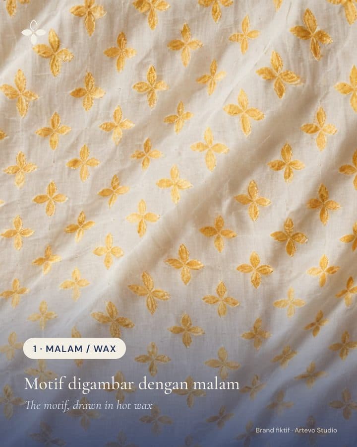 Post feed: motif digambar dengan malam